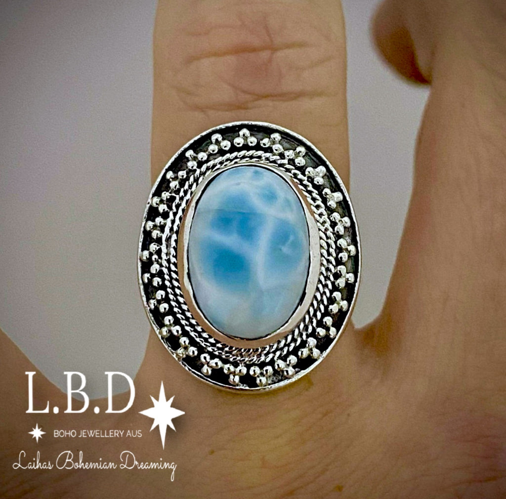 Larimar Ring- Laihas Bohemian Dreaming