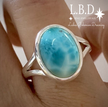 Larimar Ring -Laihas Bohemian Dreaming