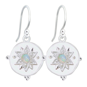 Laihas Large Vera May Opal Earrings Gemstone Sterling Silver Earrings Laihas Bohemian Dreaming -L.B.D