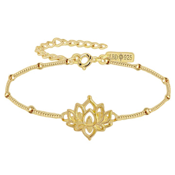 Laihas Lotus Flower Gold Bracelet Gold Bracelet Laihas Bohemian Dreaming -L.B.D