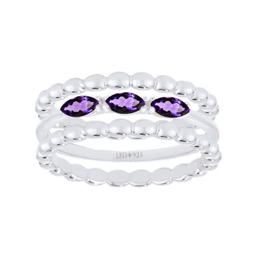 Laihas Three Of Cups Amethyst Ring Set Gemstone Sterling Silver Ring Laihas Bohemian Dreaming -L.B.D