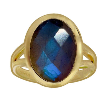 gold labradorite ring- laihas bohemian dreaming