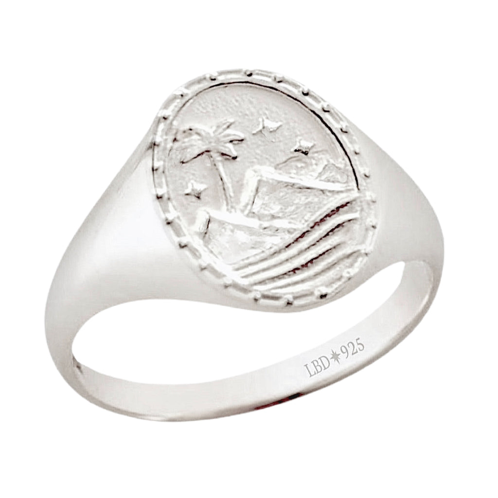 Laihas Bohemian Paradise Sterling Silver Signet Ring Sterling Silver Ring Laihas Bohemian Dreaming -L.B.D