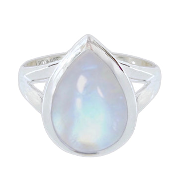 Laihas Classic Chic Raindrop Moonstone Ring Gemstone Sterling Silver Ring Laihas Bohemian Dreaming -L.B.D