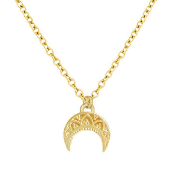 Laihas La Luna Mini Moon Gold Boho Necklace Gold Necklace Laihas Bohemian Dreaming -L.B.D