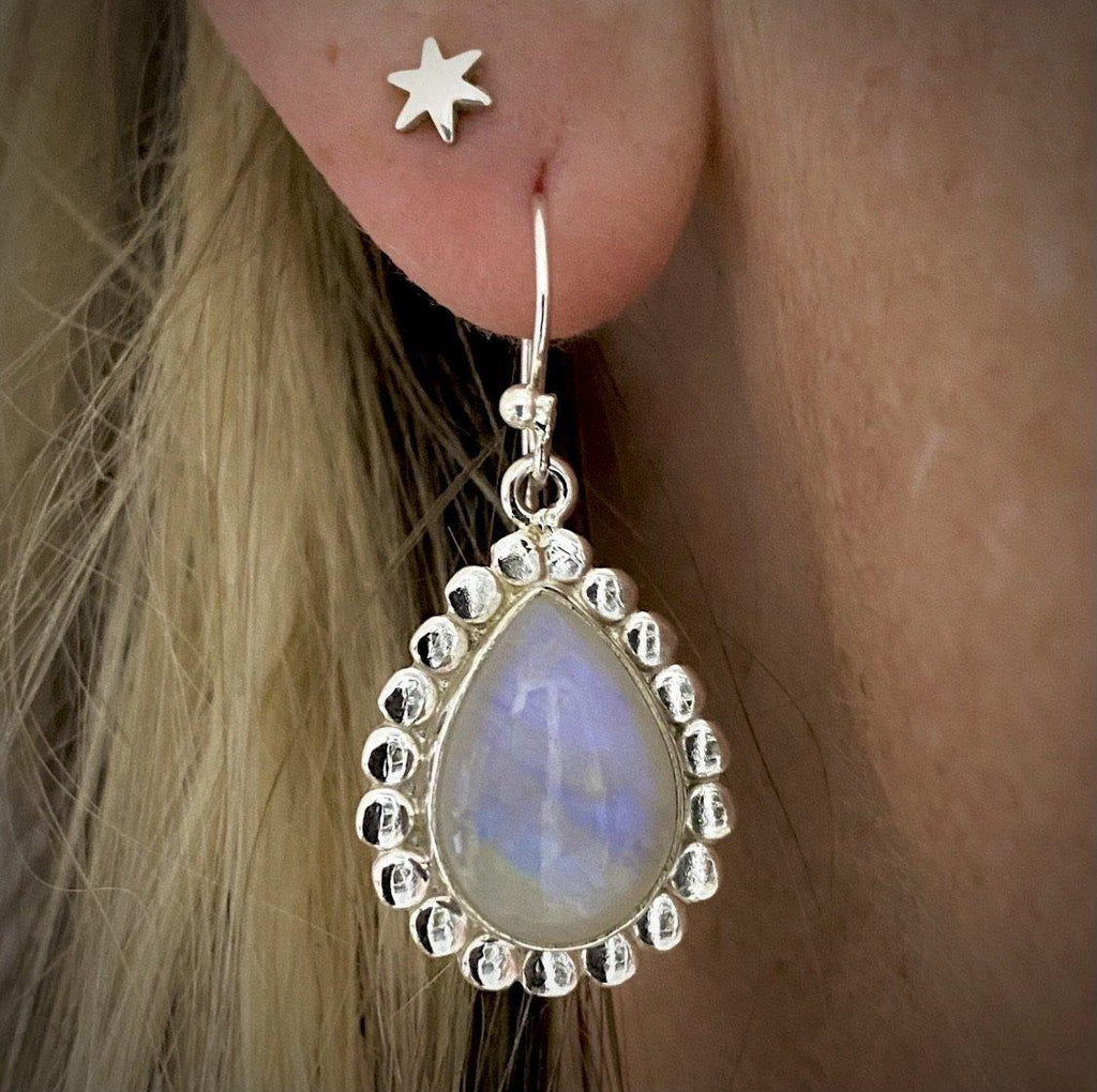 Laihas Boho Petal Moonstone Earrings LBD -LBD Australia