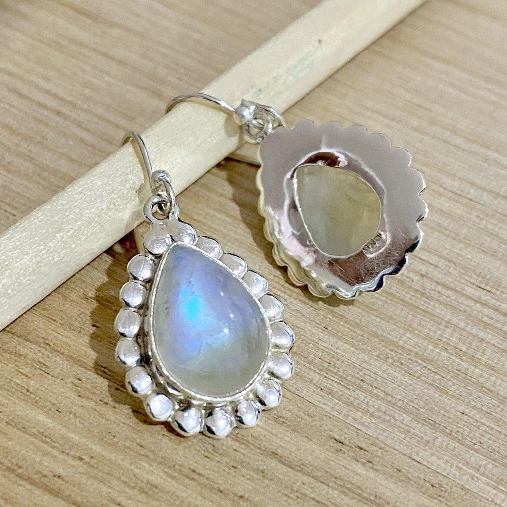 Laihas Boho Petal Moonstone Earrings LBD -LBD Australia