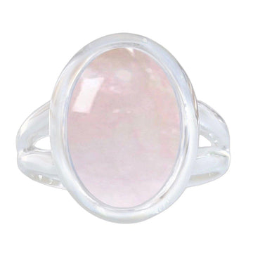 Laihas Classic Chic Oval Rose Quartz Ring -LBD Australia