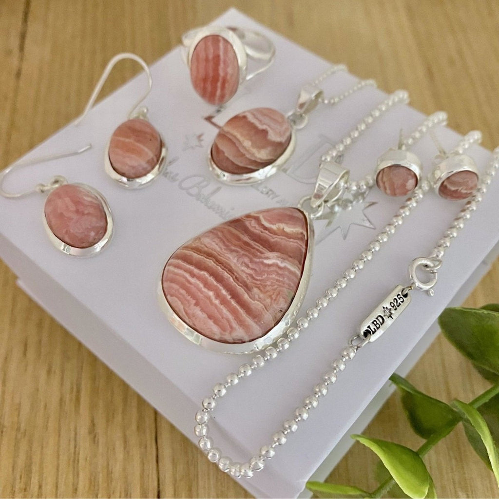 Laihas Classic Chic Rhodochrosite Earrings -LBD Australia