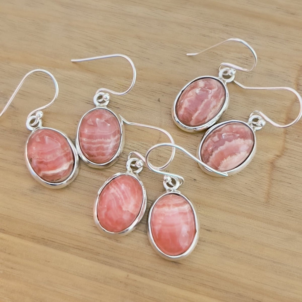 Laihas Classic Chic Rhodochrosite Earrings -LBD Australia