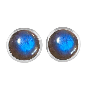 Laihas Classic Chic Round Labradorite Stud Earrings -LBD Australia