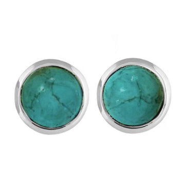 Laihas Classic Chic Round -Turquoise Studs -LBD Australia