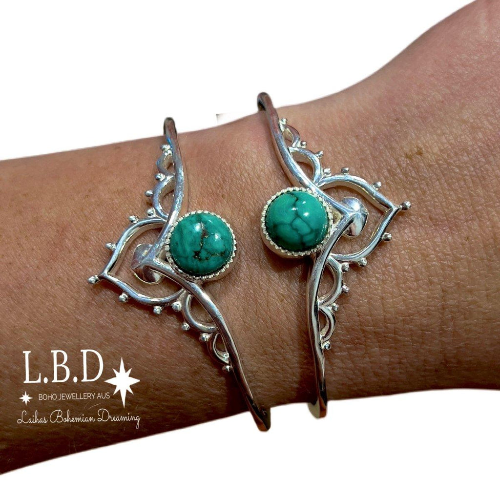 Laihas Daisly Boho Turquoise Bangle