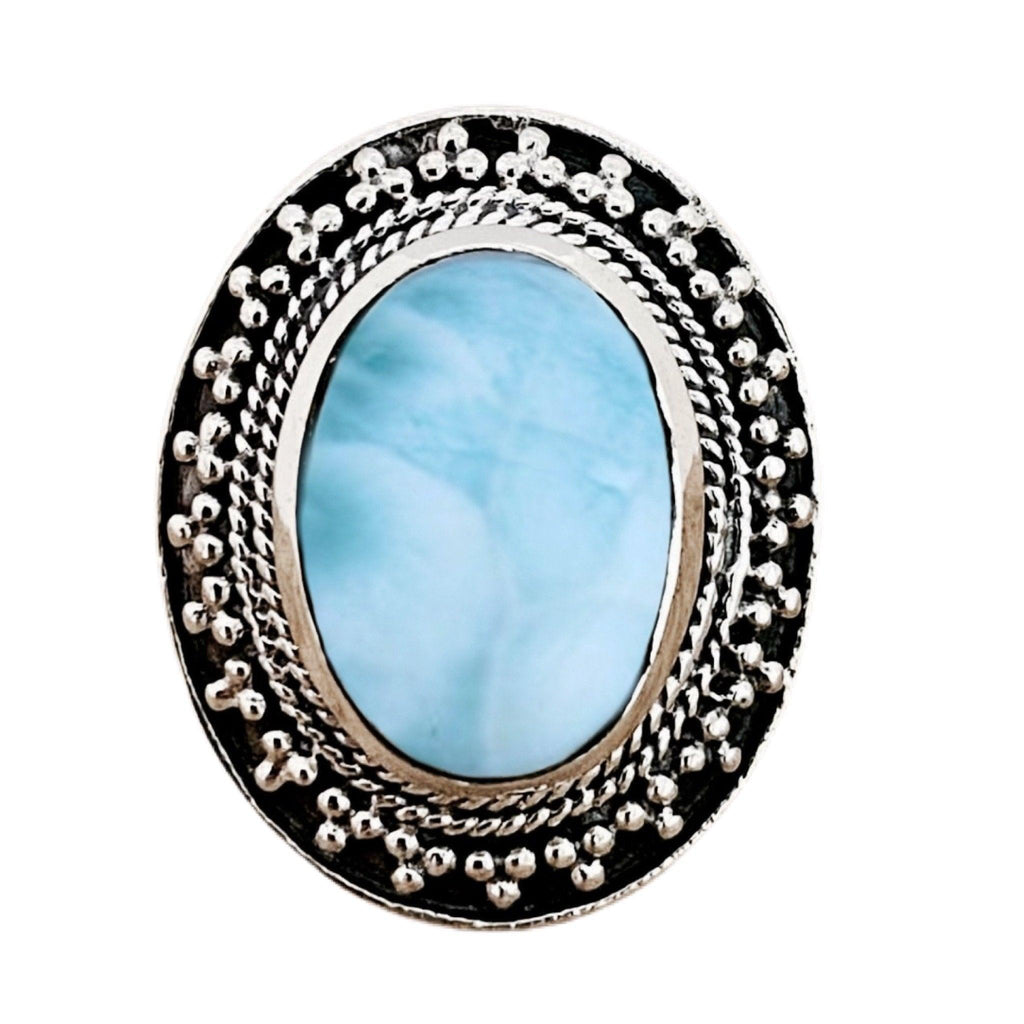 Laihas Dolphin Sunrise Statement Larimar Ring -LBD Australia