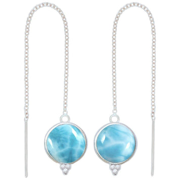 Laihas Free Spirit Threader Larimar Earrings