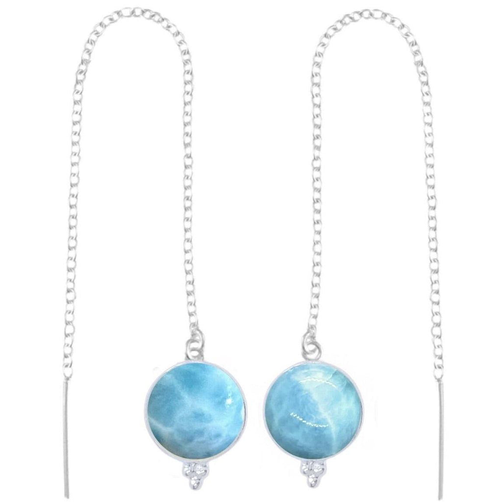 Laihas Free Spirit Threader Larimar Earrings