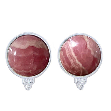 Laihas Free Spitit Rhodochrosite Stud Earrings