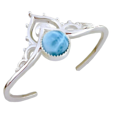 Laihas Handmade Daisly Boho Larimar Bangle