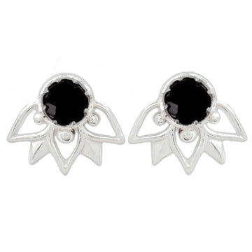 Laihas Inflorescence Black Onyx Stud Earrings