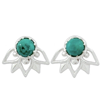 Laihas Inflorescence Turquoise Stud Earrings