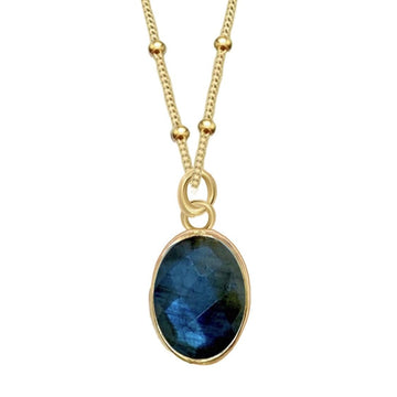 Laihas Iridescent Gold Labradorite Necklace