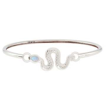 Laihas New Beginnings Moonstone Snake Bangle Bracelet