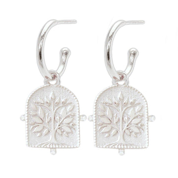 Laihas Premium Tree Of Life Hoop Earrings