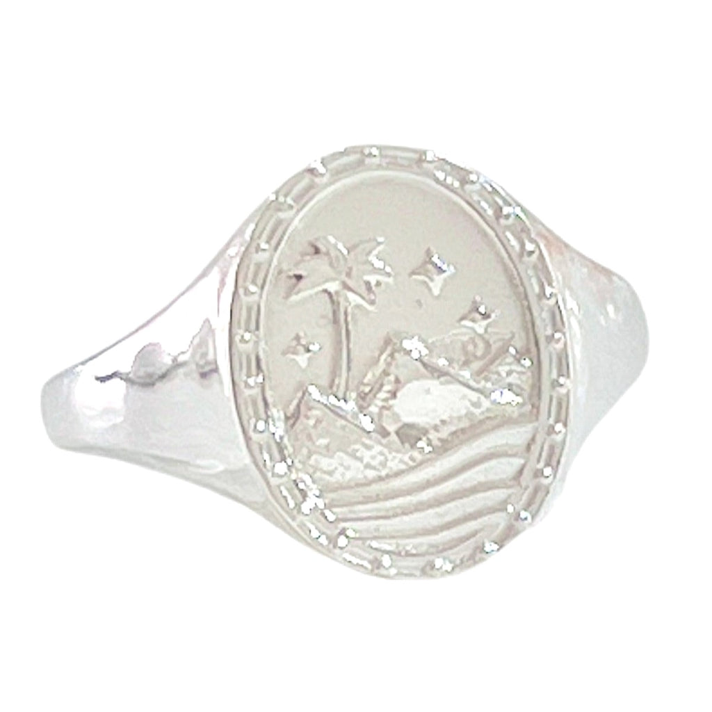 Laihas Prestige Bohemian Paradise Sterling Silver Signet Ring