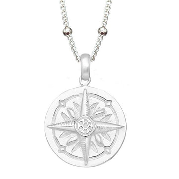 Laihas Prestige Gypsy’s Compass Sterling Silver Boho Necklace