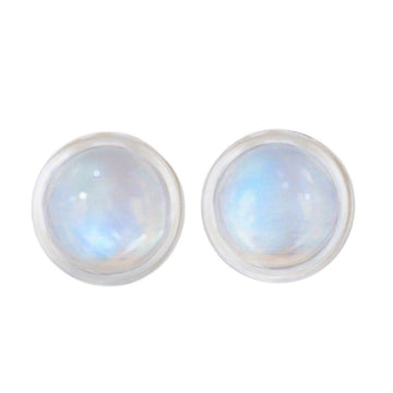 Laihas Round Classic Chic Moonstone Stud Earrings -LBD Australia