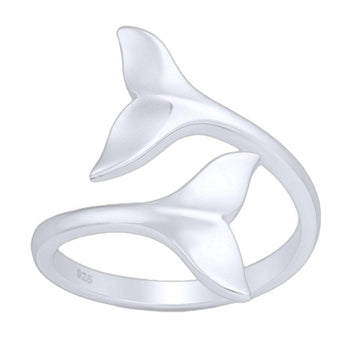 Laihas Sea Whale Tail Sterling Silver Ring -LBD Australia