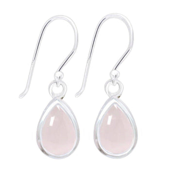 Laihas Small Classic Chic Rose Quartz Earrings L.B.D