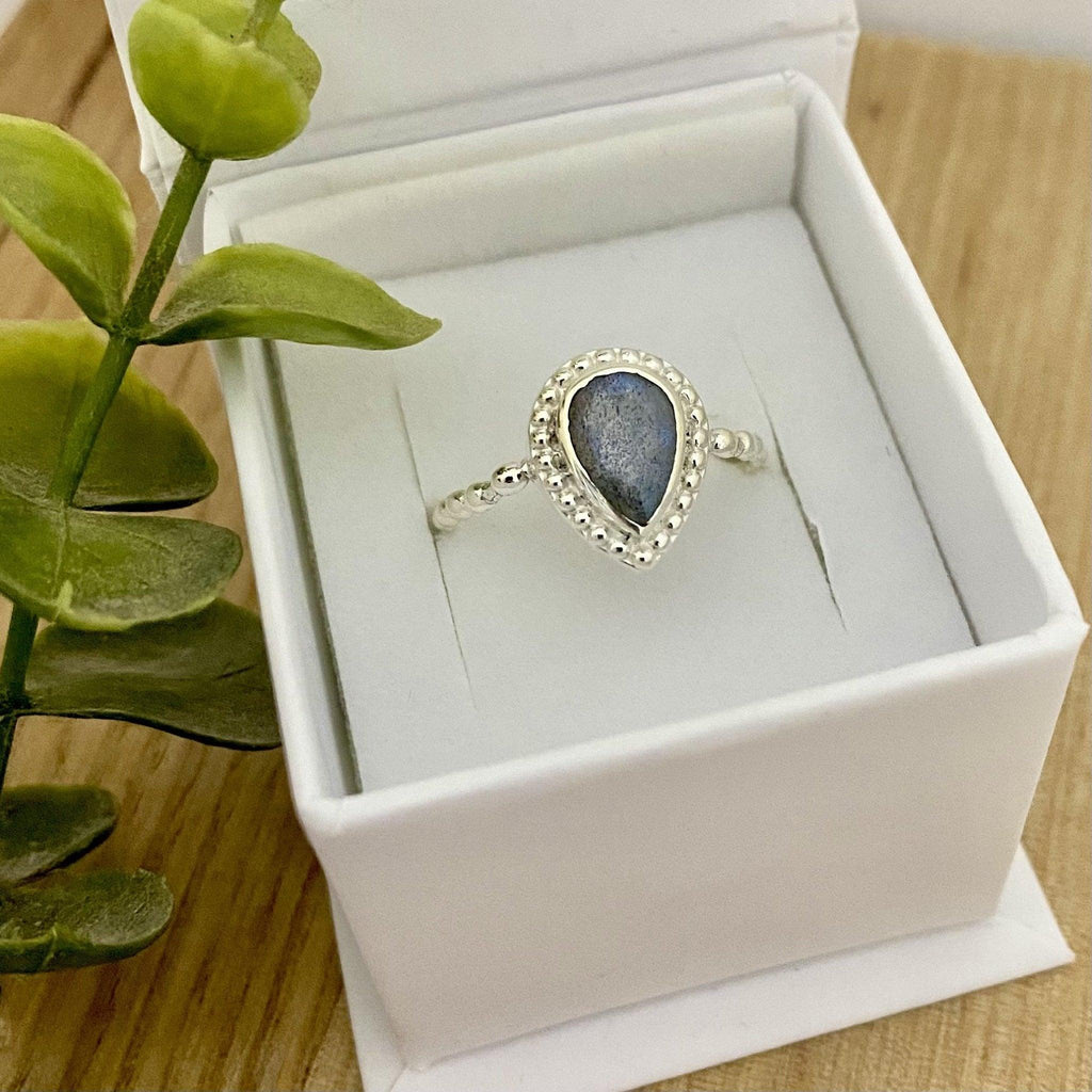 Laihas ‘Summerhayes’ Raindrop Labradorite Ring -LBD Australia