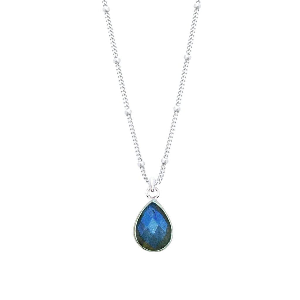 Laihas Tearing Droplet Labradorite Necklace