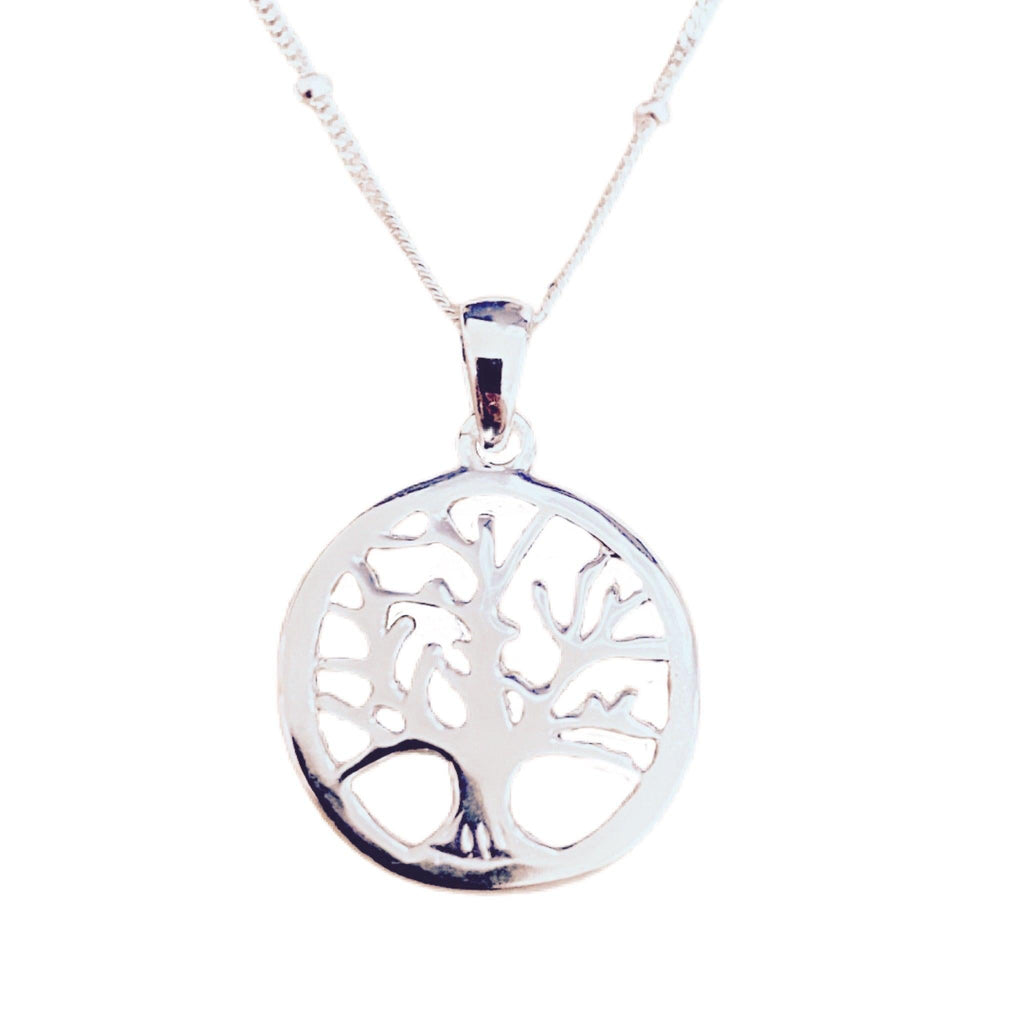 Laihas Whimsical Tree Of Life Bohemian Sterling Silver Necklace - L.B.D