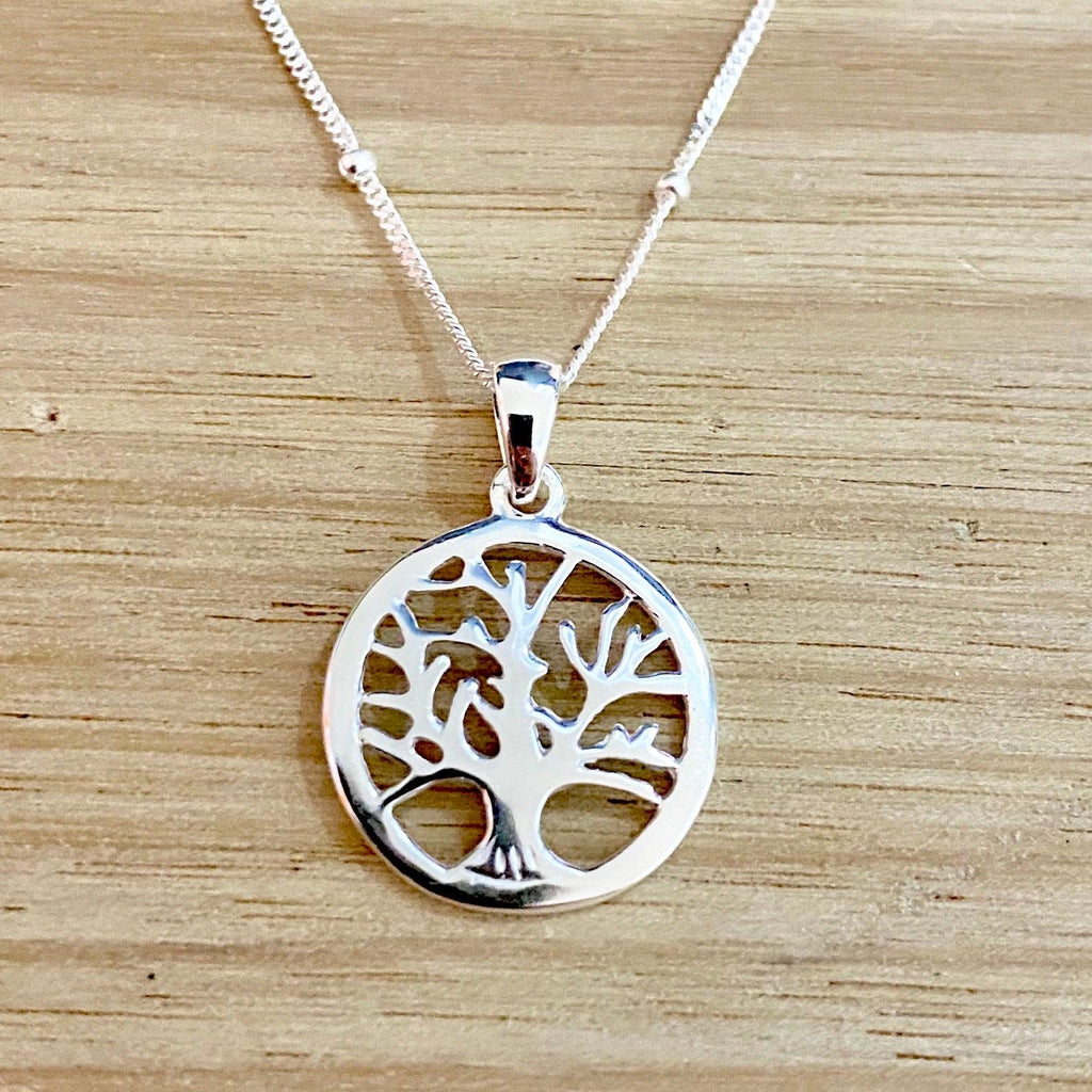 Laihas Whimsical Tree Of Life Bohemian Sterling Silver Necklace - Laihas Bohemian Dreaming