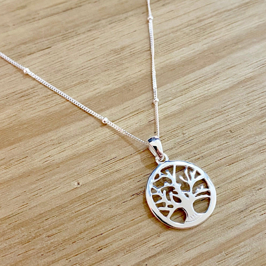 Laihas Whimsical Tree Of Life Bohemian Sterling Silver Necklace - Laihas Bohemian Dreaming