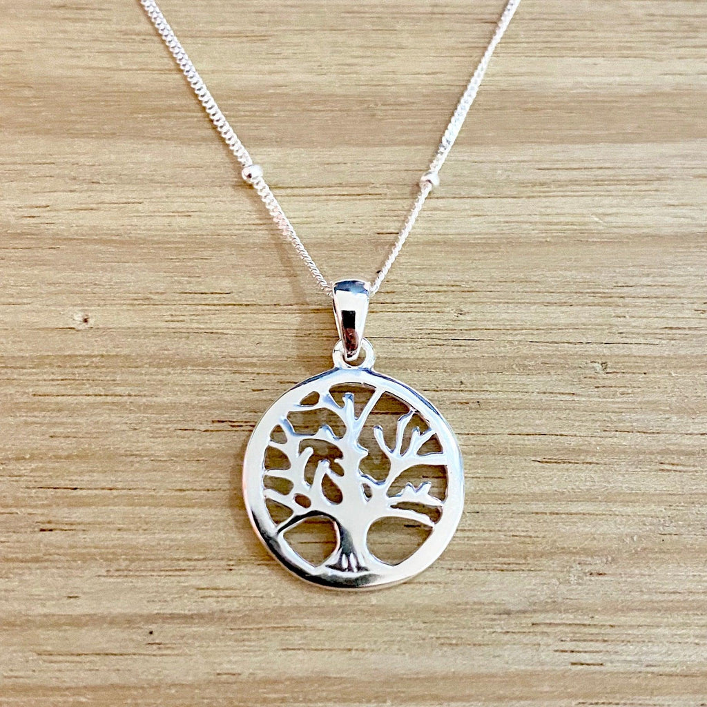 Laihas Whimsical Tree Of Life Bohemian Sterling Silver Necklace - Laihas Bohemian Dreaming