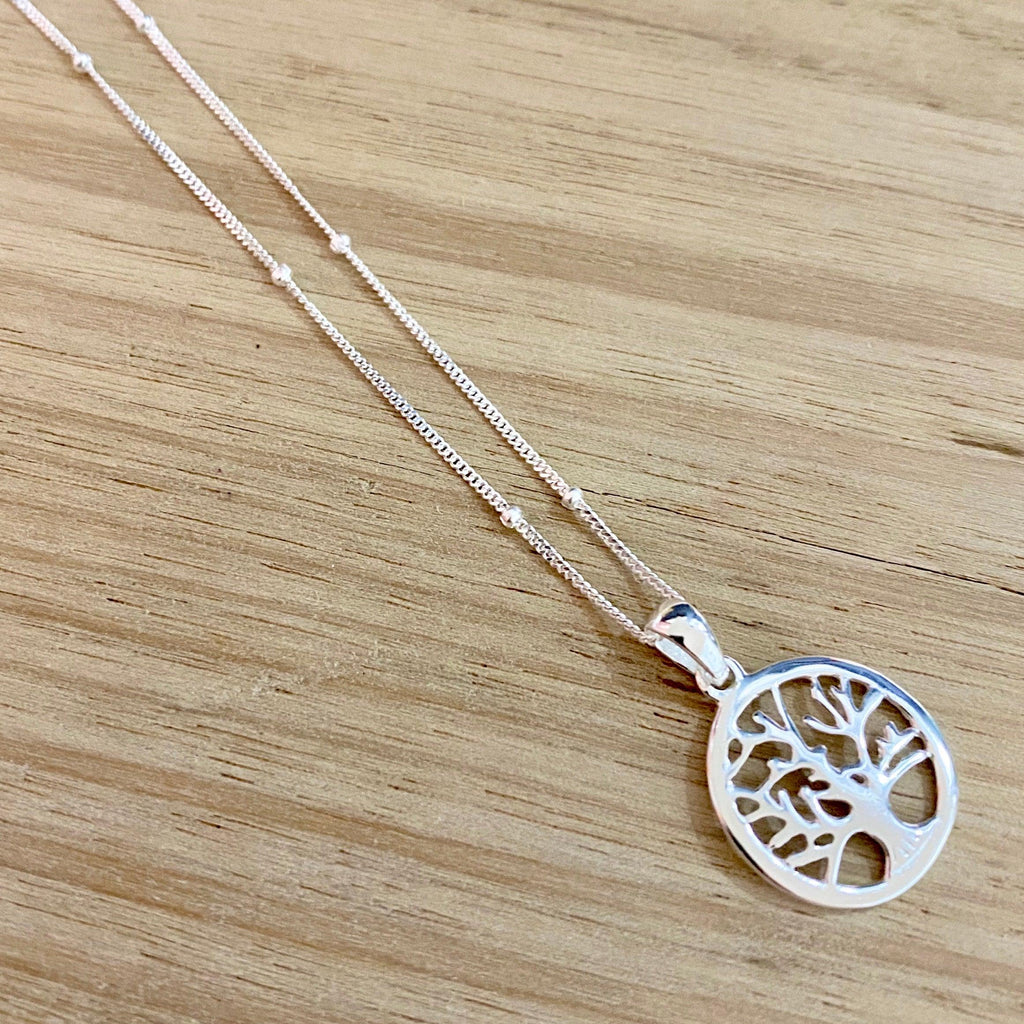 Laihas Whimsical Tree Of Life Bohemian Sterling Silver Necklace - Laihas Bohemian Dreaming