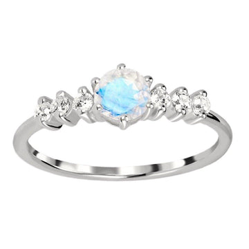 Moonstone Ring- Princess Laiha Topaz and Moonstone Ring