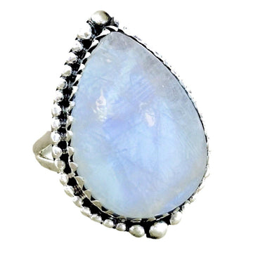 Moonstone Ring- XLARGE Bohemian Raindrop Statement Ring